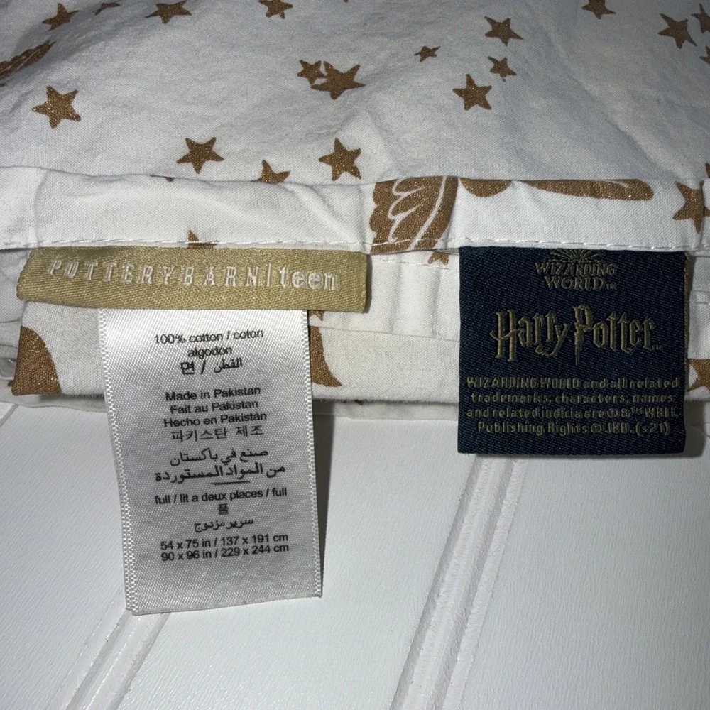 Pottery Barn PB Teen Harry Potter Enchanted Night Sky Full Flat Sheet